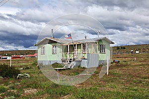 The small village in Patagonia, Chile, South America