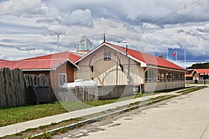 The small village in Patagonia, Chile, South America