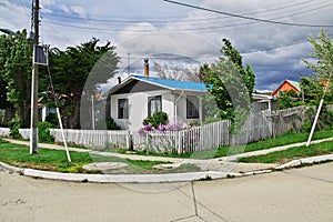 The small village in Patagonia, Chile, South America