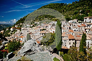 Small village Peille, Cote d'Azur