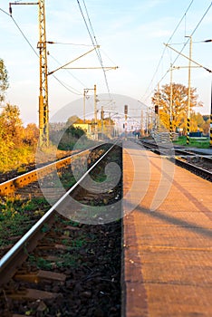 Small village railway station in Slovakia