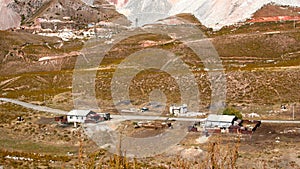 Small village in a rural area located  in Issyk-Kul Region, Kyrgyzstan.