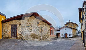 Small village Savosa with old house, Switzerland