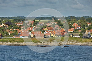 Small village of Svaneke on Bornholm island in Denmark