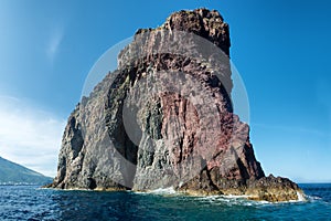 The small volcanic island named `strombolicchio`