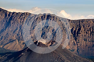 Small volcanic vent from the active volcano cone