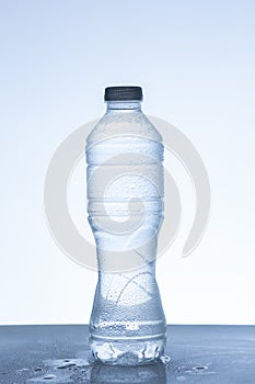 A small water bottler on a white background is  liquid clean pure refreshment for good health