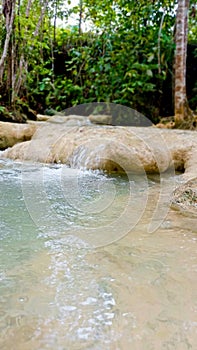 Small water fall view in the morning
