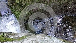 Small waterfall from above close-up - Hazel River Shenandoah Virginia