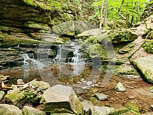 Small waterfall in the Black Forest south Germany