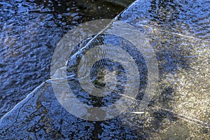 Small waterfall in a canal