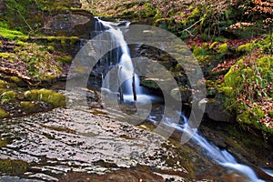 Small waterfall, Creunant just below Pwll y Alun