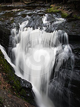 Small waterfall downstream from Bushkill Falls, Pennsylvania photo