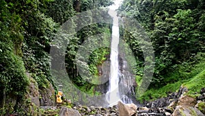 Small waterfall of Gitgit in Buleleng regency of Bali