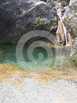 Small waterfall Greece