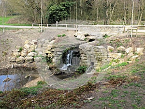 Small waterfall in Mote Park photo