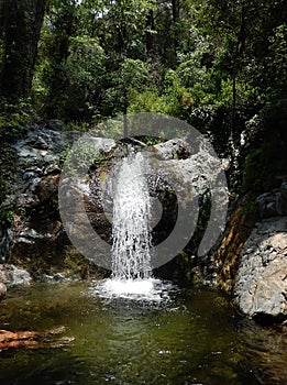 Small waterfall in the mountains of Cyprus