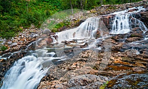 A small waterfall near Ersfjorden in Norway