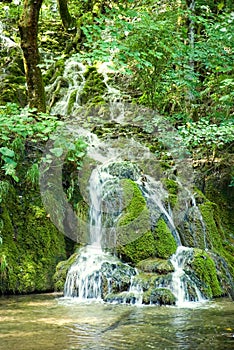 Small waterfall in the Plitvice national park