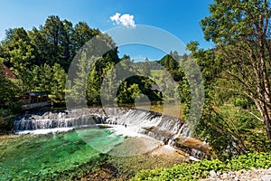 Small Waterfall of the Radovna River - Triglav National Park Slovenia photo