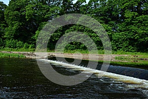 Small waterfall on the river