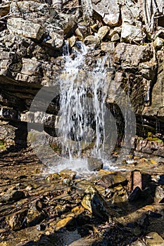 Small Waterfall into Roaring Run Creek