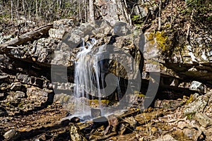 Small Waterfall into Roaring Run Creek