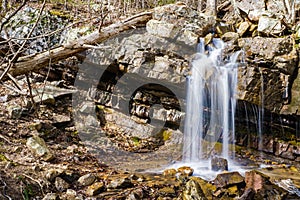 Small Waterfall into Roaring Run Creek