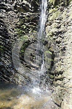 Small waterfall on sanqingshan mountain, adobe rgb