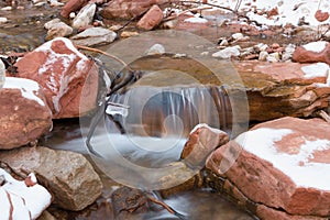 Small Waterfall in Snowy Creek