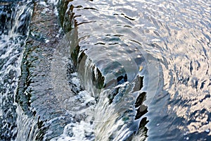 Small waterfall in stream