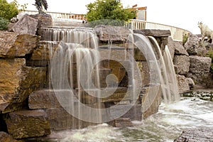 Small Waterfall in a Strip Mall
