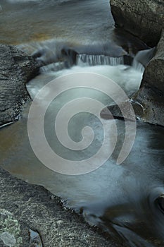 Small waterfall in Sugar River, Newport, New Hampshire, long exp