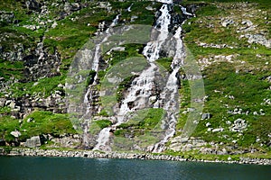 Small waterfall in telemark norway