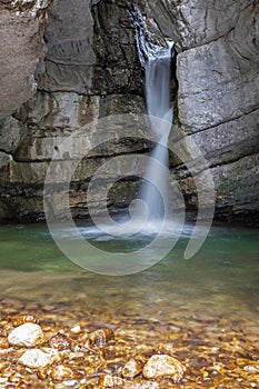 Small waterfall at Torrente Boite photo