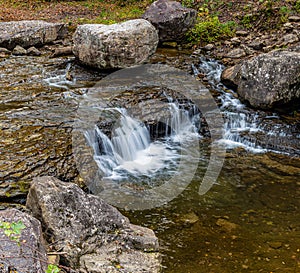 Small Waterfall on Wolf Creek Near Fayette Station