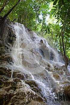 Small waterfalls in the jungle