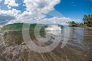 Small wave in Maui, Hawaii