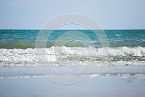 Small wave in the sea photo
