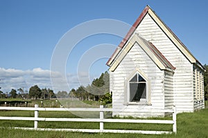 Small white church