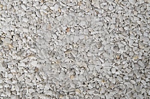 Small white gravel close