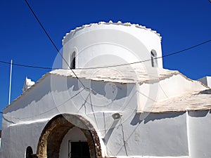 Small White Greek Church, Skyros,