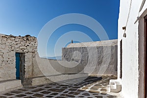 Small White orthodox church in Mykonos, Cyclades, Greece