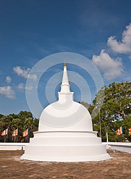 Small white stupa