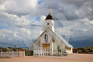 Small White Wooden Church photo