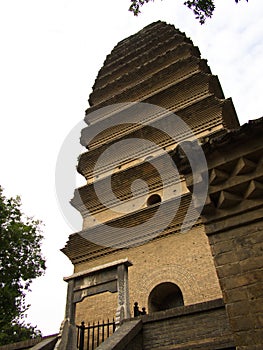 The Small Wild Goose Pagoda, is one of two significant pagodas in Xian. The site of the old Han and Tang capital Chang An.