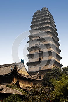 Small Wild Goose Pagoda - Xian - China.