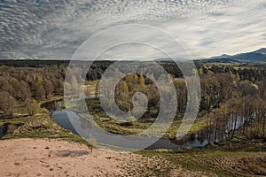 A small wild river in central Poland.