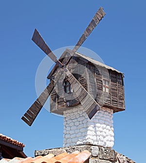 Small windmill in Sozopol, Bulgaria