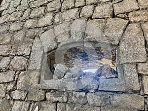 A small window in the Kosmach fortress.